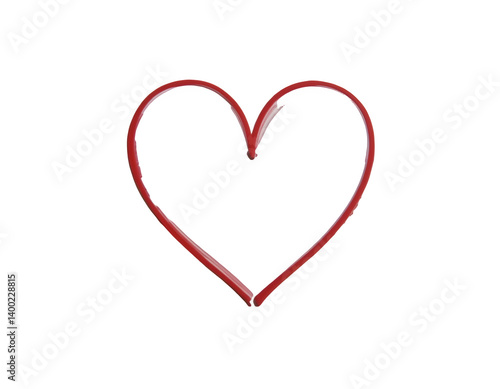 Obraz na płótnie Abstract Heart in One Continuous Line Drawing for Romantic Designs w salonie