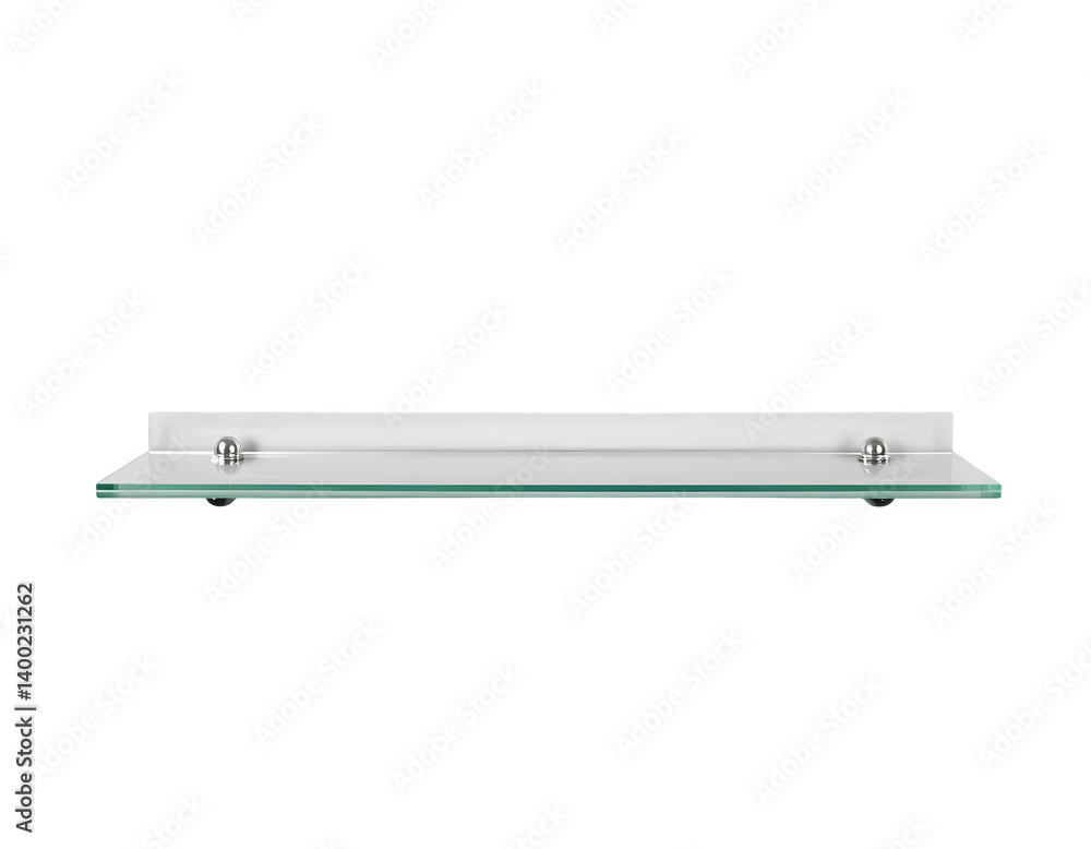 Transparent Glass Shelf with Modern Minimalist Design
