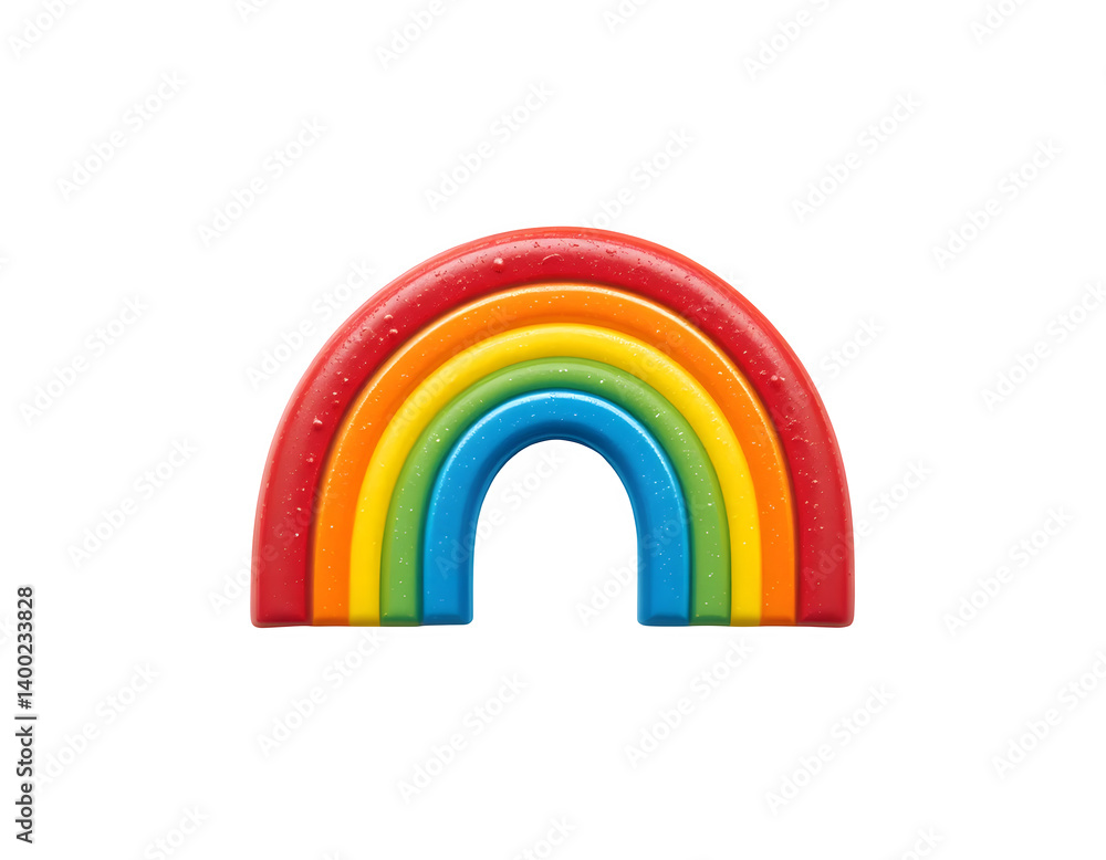 Colorful Rainbow Arrow Graphic with Modern Gradient Design