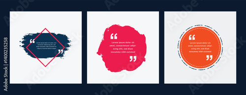 Grunge quote, ideas, label, message, asking, advice, box, sticker, brush, stroke, blank, empty, vector, file