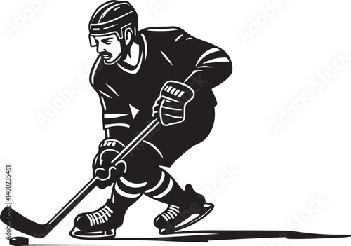 Photography "American Ice Hockey Team Silhouette Emblem | Winged Sports Crest Design"