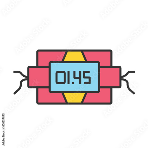 dynamite with lit fuse ovector design