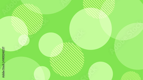 緑色のかわいい水玉背景