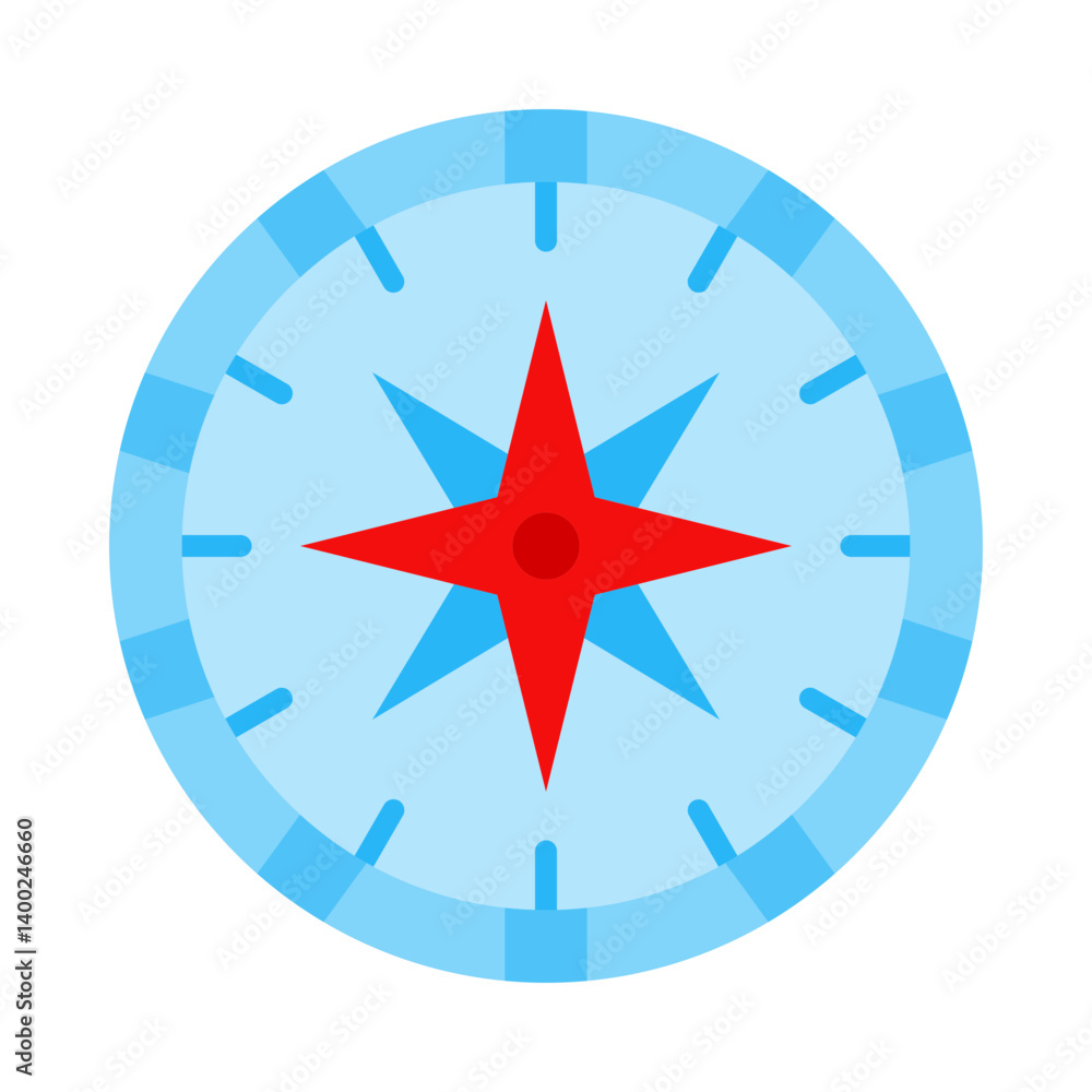 Compass flat icon Compass flat icon