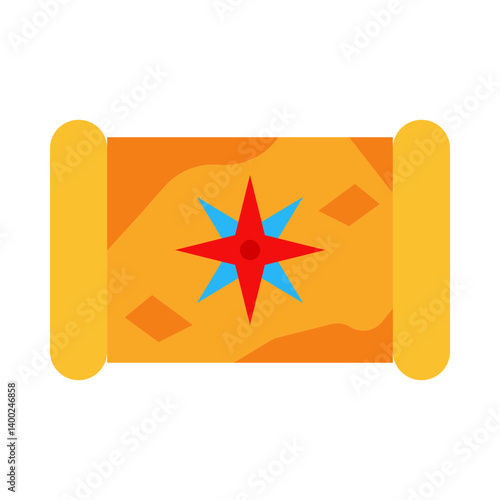 Nautical Chart flat icon