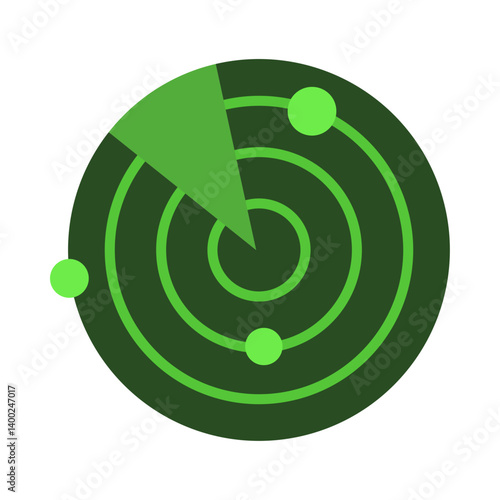Radar flat icon