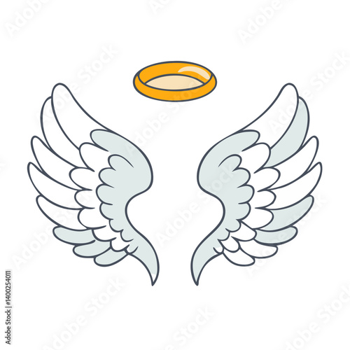 angel wings icon, angel wings vector illustration-simple illustration of angel wings, perfect for angel wings logos and icons