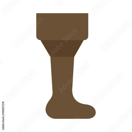 Pirate Peg Leg flat icon