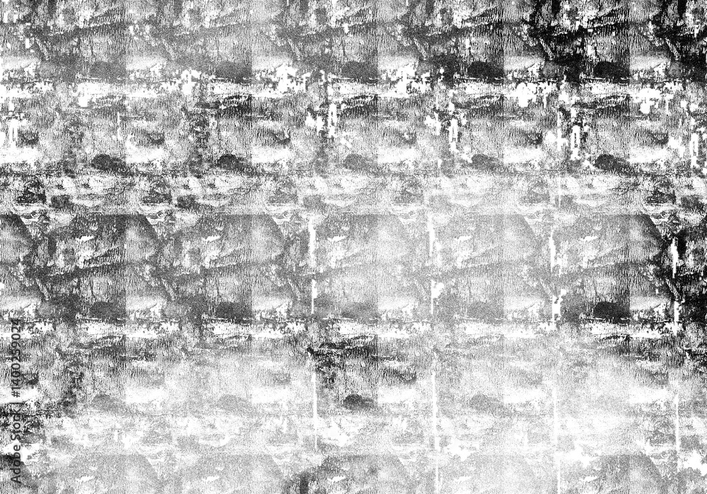 Fototapeta premium Abstract grunge black and white distressed texture background, noise background, Isolated on transparent background, PNG 