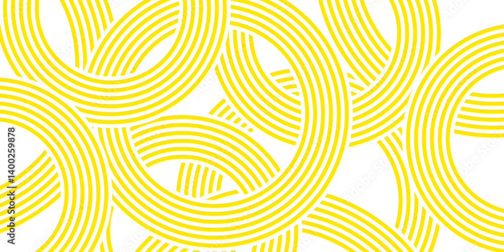Fototapeta premium Pasta background. Spaghetti abstract geometric pattern. Vector illustration. 