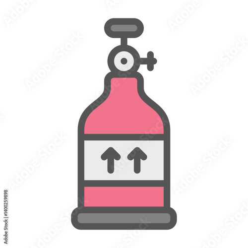 nitro filled outline icon. boost color line illustration.
