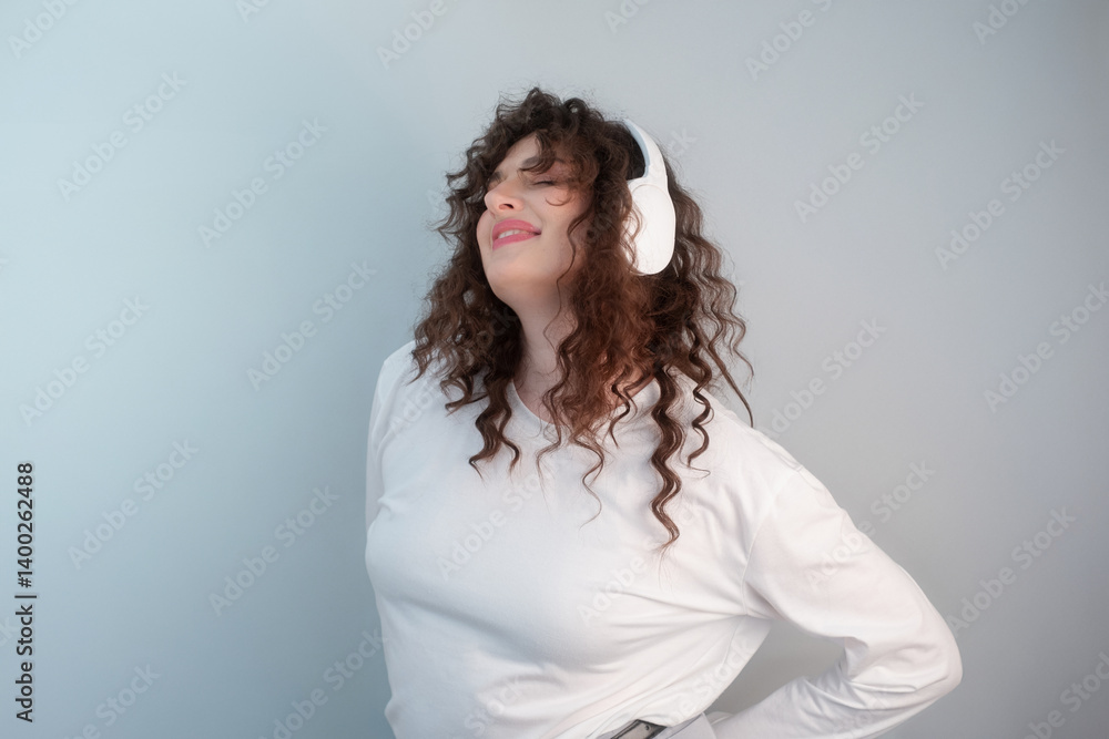 The energy of dance and music: Woman dances, allowing the sounds to heal her body and soul. The energy of dance and music: Woman dances, allowing the sounds to heal her body and soul.