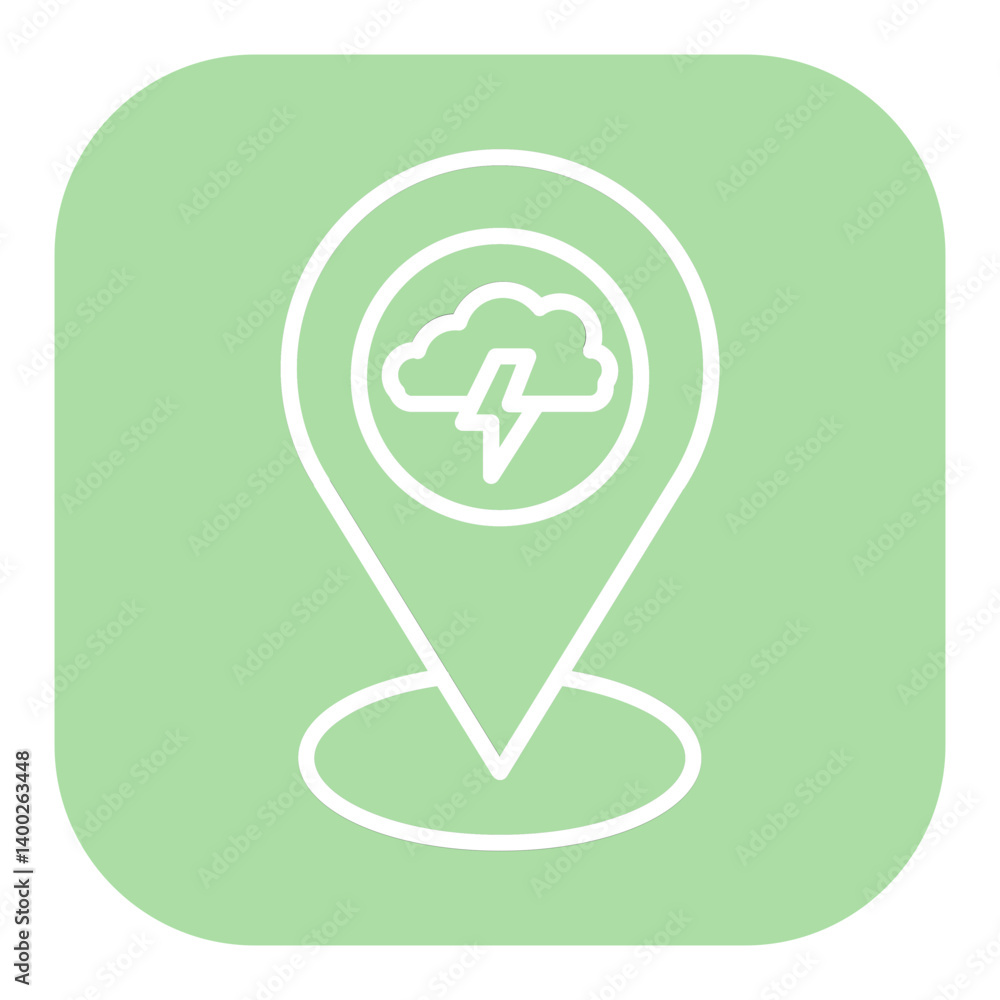 Storm Location Icon Storm Location Icon