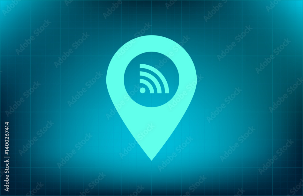 vector icon on blue background with gradient vector icon on blue background with gradient