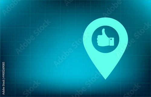 Free Download vector icon on blue background with gradient - GFXLoad