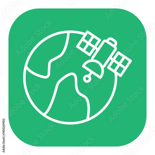 Satellite Earth Icon
