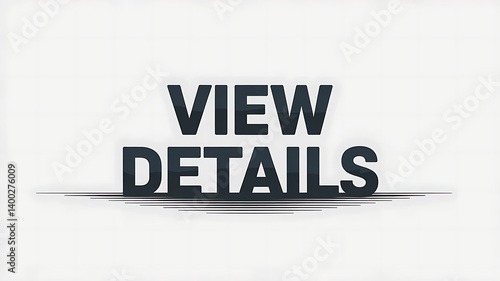 View Details Information Button Sign for Additional Information	