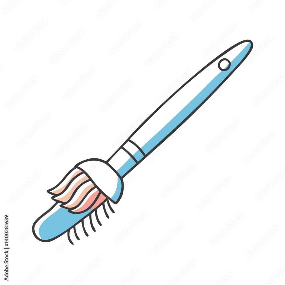 Fototapeta premium brush icon, brush vector illustration-simple illustration of brush, perfect for brush logos and icons