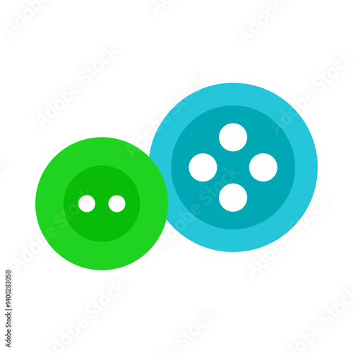 Button flat icon