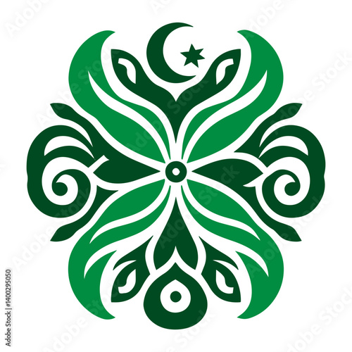 Universal floral mandala emphasizing decorative artistry and refined geometric refinement