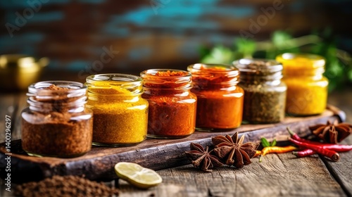 Obraz na płótnie Vibrant Spice Selection w salonie