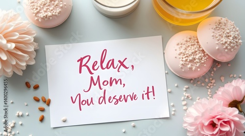 Spa Gift Set with “Relax, Mom” Card
