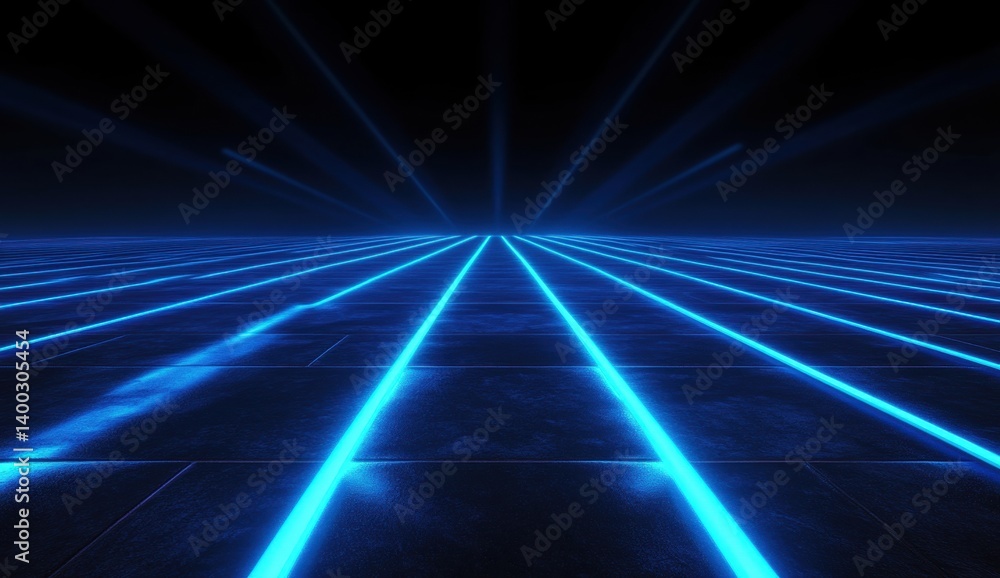 Futuristic glowing lines pathway Futuristic glowing lines pathway