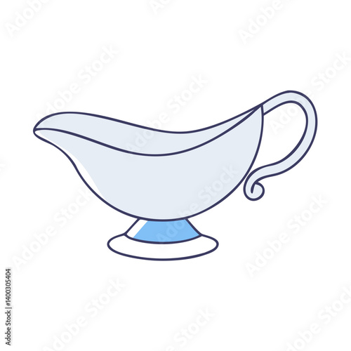 gravy boat icon, gravy boat vector illustration-simple illustration of gravy boat, perfect for gravy boat logos and icons