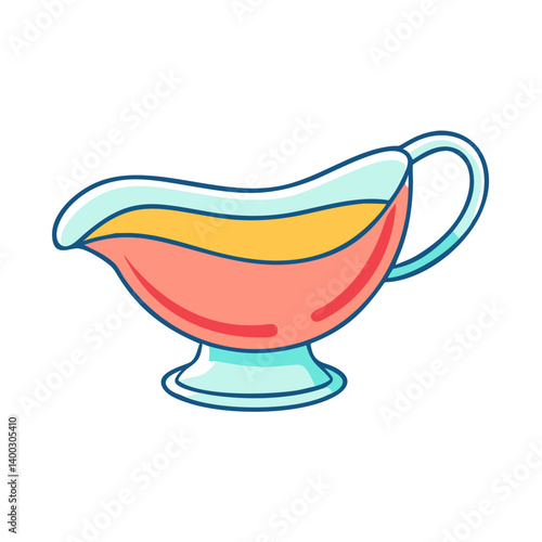 gravy boat icon, gravy boat vector illustration-simple illustration of gravy boat, perfect for gravy boat logos and icons