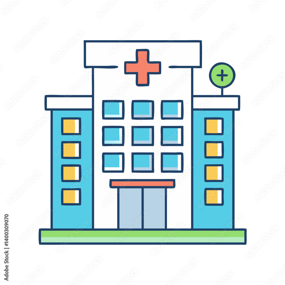 hospital icon, hospital vector illustration-simple illustration of hospital, perfect for hospital logos and icons hospital icon, hospital vector illustration-simple illustration of hospital, perfect for hospital logos and icons