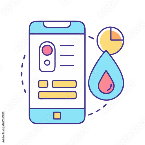 hydration tracker icon, hydration tracker vector illustration-simple illustration of hydration tracker, perfect for hydration tracker logos and icons
