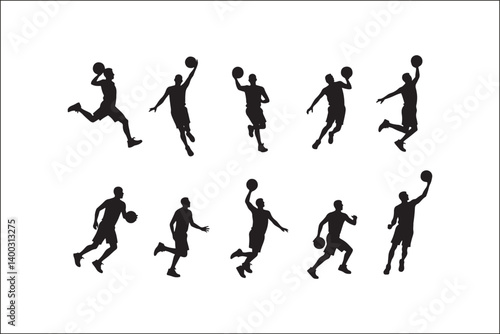 Basketball Silhouette Vector | Player SVG | Slam Dunk Clipart PNG

Basketball Player SVG | Dribble & Dunk Silhouette | Sports Vector Art

Basketball Action Silhouette | Jump Shot SVG Cut File | Sports