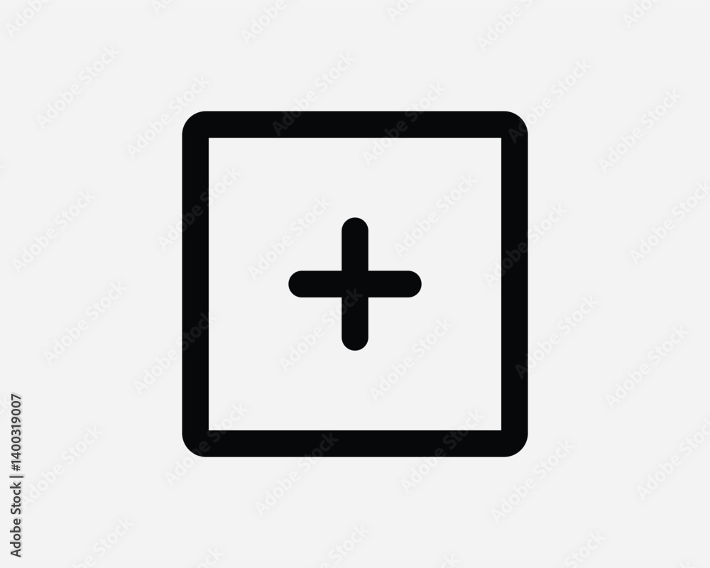 Positive Square Box Terminal Outline Line Shape Plus Add Addition Sum Summation Math Zoom In Scale Up Enlarge Increase Battery Charge Point Vector Symbol Icon Positive Square Box Terminal Outline Line Shape Plus Add Addition Sum Summation Math Zoom In Scale Up Enlarge Increase Battery Charge Point Vector Symbol Icon