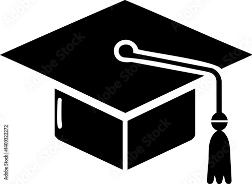 Class of 2025 graduation cap vector design university or college hat silhouette.	
