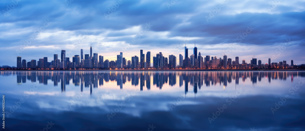 Urban Serenity at Dusk
