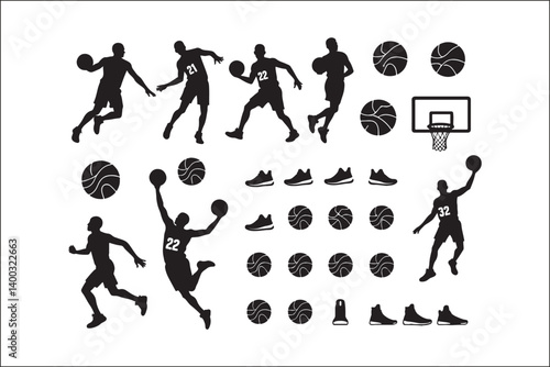 Basketball Silhouette Vector | Player SVG | Slam Dunk Clipart PNG

Basketball Player SVG | Dribble & Dunk Silhouette | Sports Vector Art

Basketball Action Silhouette | Jump Shot SVG Cut File | Sports