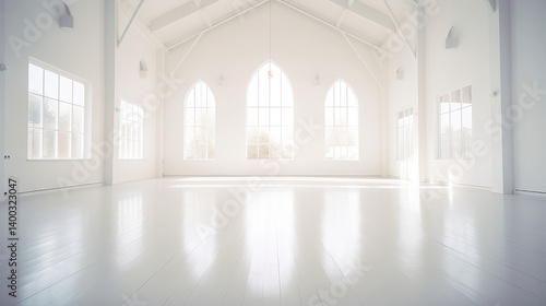 Obraz na płótnie Serene White Space w salonie
