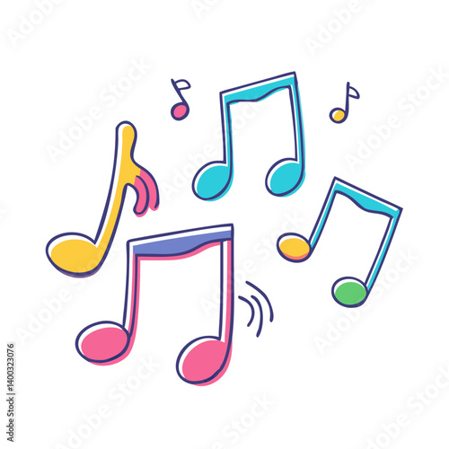 musical notes icon, musical notes vector illustration-simple illustration of musical notes, perfect for musical notes logos and icons