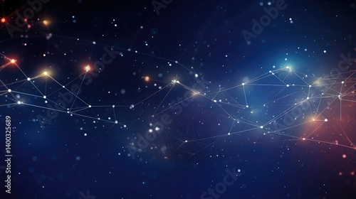 Obraz na płótnie Cosmic Connection w salonie