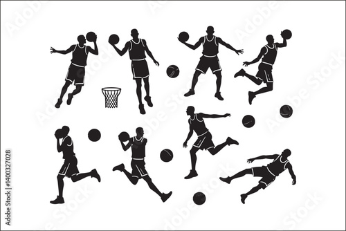 Basketball Silhouette Vector | Player SVG | Slam Dunk Clipart PNG

Basketball Player SVG | Dribble & Dunk Silhouette | Sports Vector Art

Basketball Action Silhouette | Jump Shot SVG Cut File | Sports