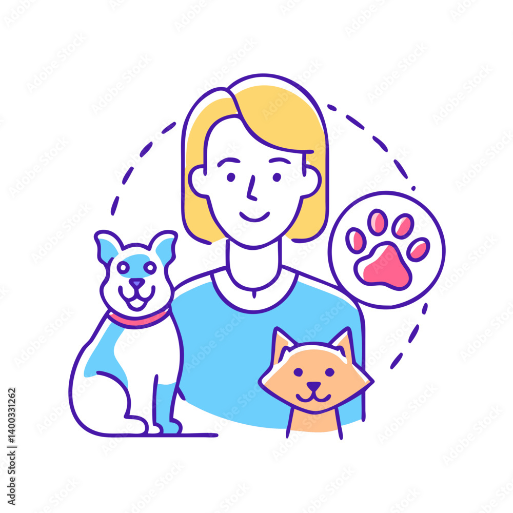pet owner icon, pet owner vector illustration-simple illustration of pet owner, perfect for pet owner logos and icons pet owner icon, pet owner vector illustration-simple illustration of pet owner, perfect for pet owner logos and icons