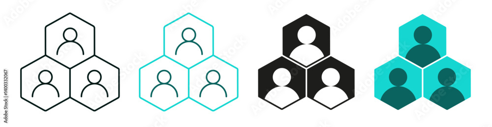 Public Blockchain line icon set. Consensus, Technology, Network, Finance or digital money concept. Blocks with users. Solid color or black logo for web, ui, or mobile app. Editable vector stroke. Public Blockchain line icon set. Consensus, Technology, Network, Finance or digital money concept. Blocks with users. Solid color or black logo for web, ui, or mobile app. Editable vector stroke.