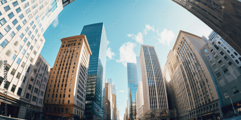 Urban Skyline Perspective