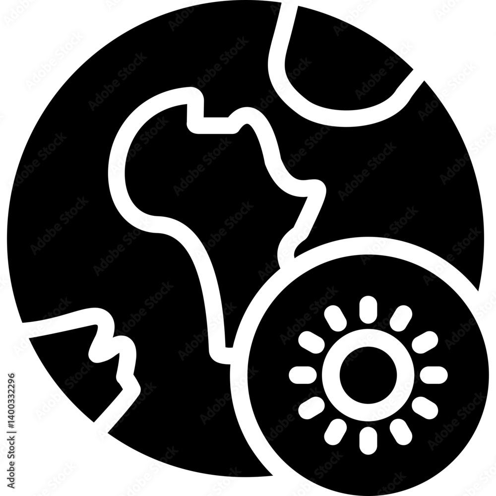 Obraz premium Global Innovation Glyph Icon