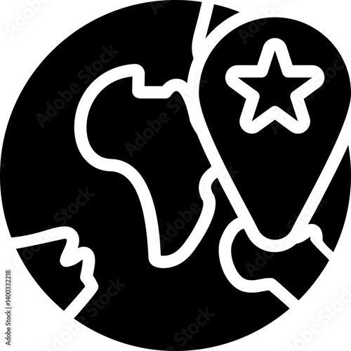 Global Influence Glyph Icon