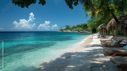 Serene White Sand Beachscape