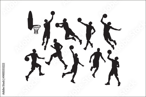Basketball Silhouette Vector | Player SVG | Slam Dunk Clipart PNG

Basketball Player SVG | Dribble & Dunk Silhouette | Sports Vector Art

Basketball Action Silhouette | Jump Shot SVG Cut File | Sports