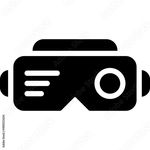 VR Glasses Glyph Icon
