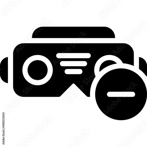 VR Environment Glyph Icon