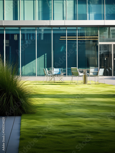 Obraz na płótnie Serene Modern Oasis w salonie